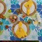 Summer Vinyl Table Cover Collection Flannel Backed Floral Tablecloth